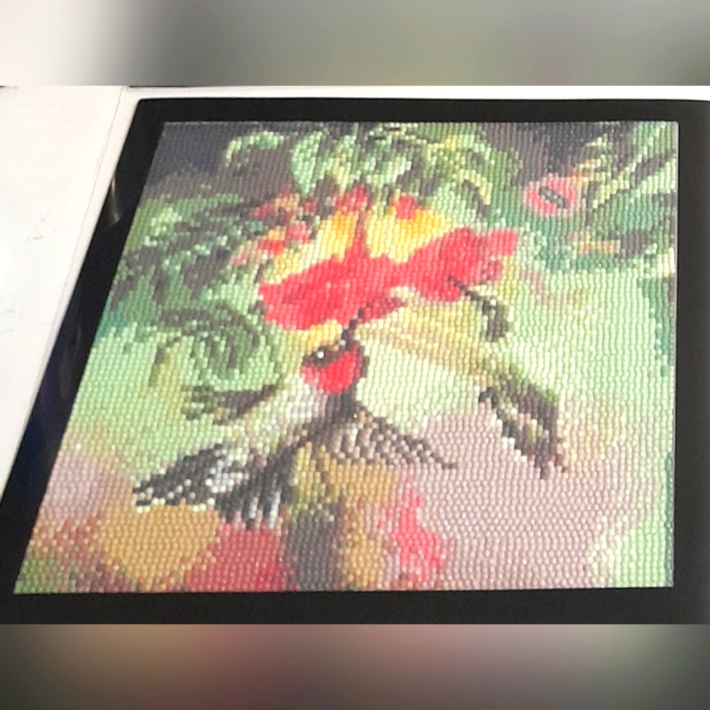 Hummingbird Diamond Art Painting with Magnetic Frame